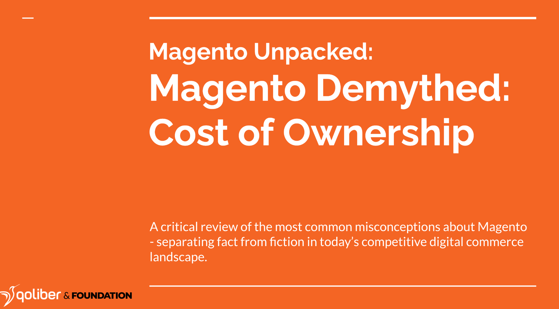 Magento Unpacked: Magento Demythed – Cost of Ownership (Episode 1)