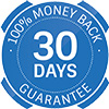 30-day money back guarantee 30-day money back guarantee
